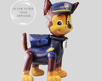 54" Chase Paw Patrol Airwalker Balloon: Licensed Anagram Party Decoration