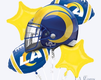 Ramo de globos de los LA Rams / Decoraciones para fiesta de fútbol americano de la NFL