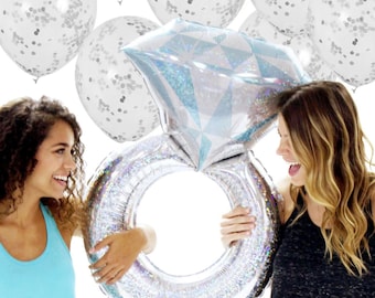 Diamond Ring Foil Balloon: Bachelorette Party Decor