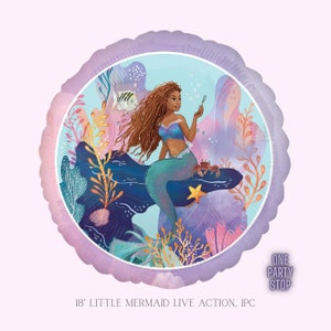 Little Mermaid Balloon - Anagram Licensed | Little Mermaid Helium Balloons | Little Mermaid | Sea Party | Sea Birthday | Mermaid
