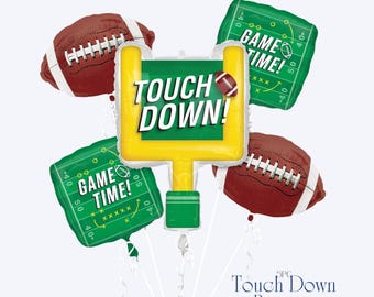 Touchdown Football Balloon Bouquet: Game Day Party Decor