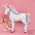 Life Size Unicorn Balloon | Rainbow Unicorn Birthday Decorations for Girls | Pink Party