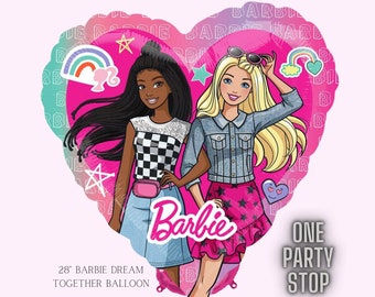 Folieballonboeket Barbie Dream Together: feestdecoratie