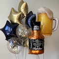 Aged to Perfection themed Decorations | Balloons for Men's Birthday | Whiskey and Beer Balloons | 50's Birthday Decor | 60's Birthday Party