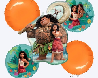 Moana 2 Balloon Bouquet: Island Adventure Party Decor