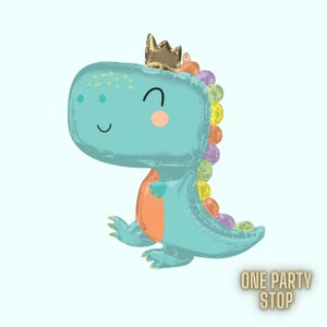 31&quot; BABYSAURUS Balloon | Babysaurus Foil Balloon | Dinosaurs Decorations | Dinosaurs Party Decor | Cute baby Dinosaur | Kids Dino Birthday