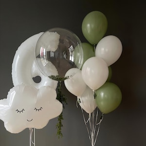 Sage Green and White Baby Shower Decorations | Sage Green Birthday Party Decor | Eucalyptus Olive Green Decor | Baby Decor | Willow Green