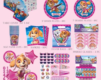 Paw Patrol Girl party supplies - Licensed by Unique Industries | Paw Patrol Girl party | Skye Balloons | Paw Patrol Girl Birthday