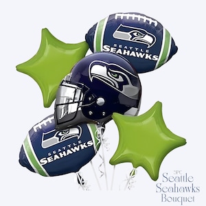 Seattle Seahawks Balloons: NFL Football Party Decorations