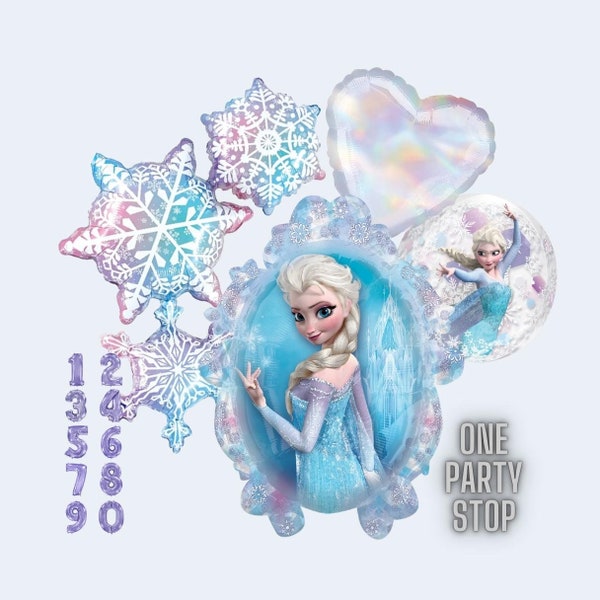 Frozen Elsa Balloon Bouquet - Anagram Licensed | Frozen balloon bouquet | Frozen balloon garland | Frozen Birthday | 3rd | 4th | 5th