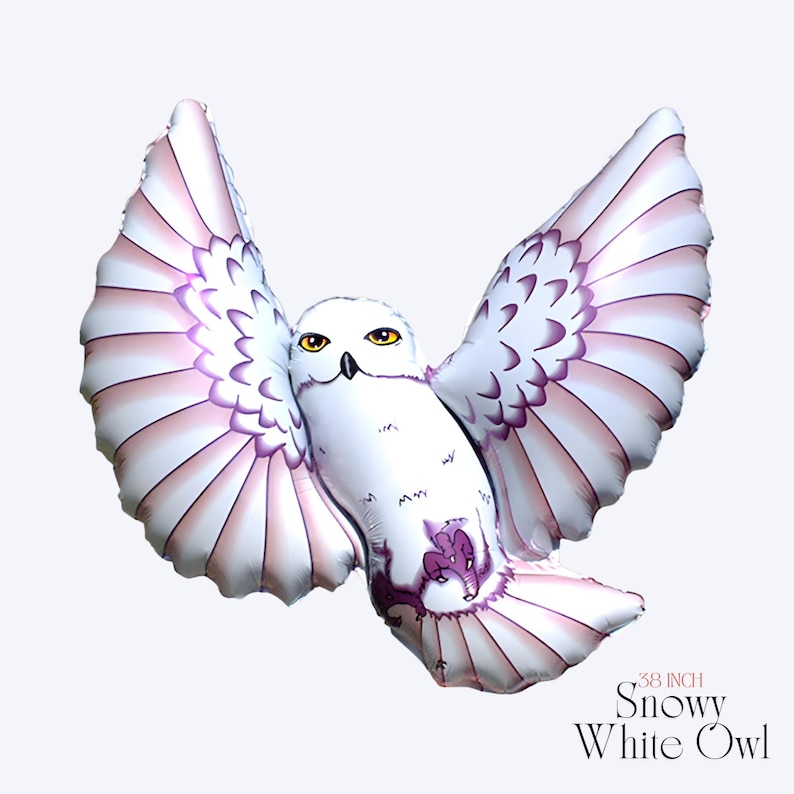 Wizard Foil Balloon: Licensed Harry Potter Party Decor 38" Snowy White Owl