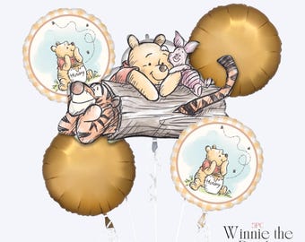 Winnie the Pooh Balloon Bouquet – Classic Disney Party Decor