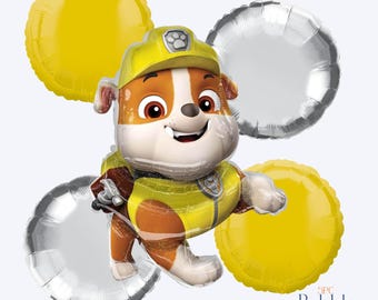 Anagram Licensed 36" Paw Patrol Rubble Foil Balloon Bouquet