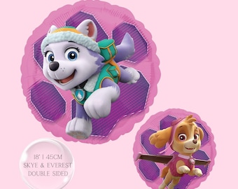 Skye Paw Patrol Birthday Party Supplies: Banner, Balloons & Decorations