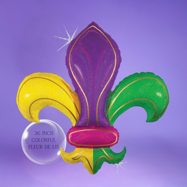 Mardi gras | Ballon Fleur de Lys | Mascarade | Ballons en herbe de mardi | Masque de Mardi Gras | Décorations de fête de Mardi Gras | Défilé de Mardi Gras