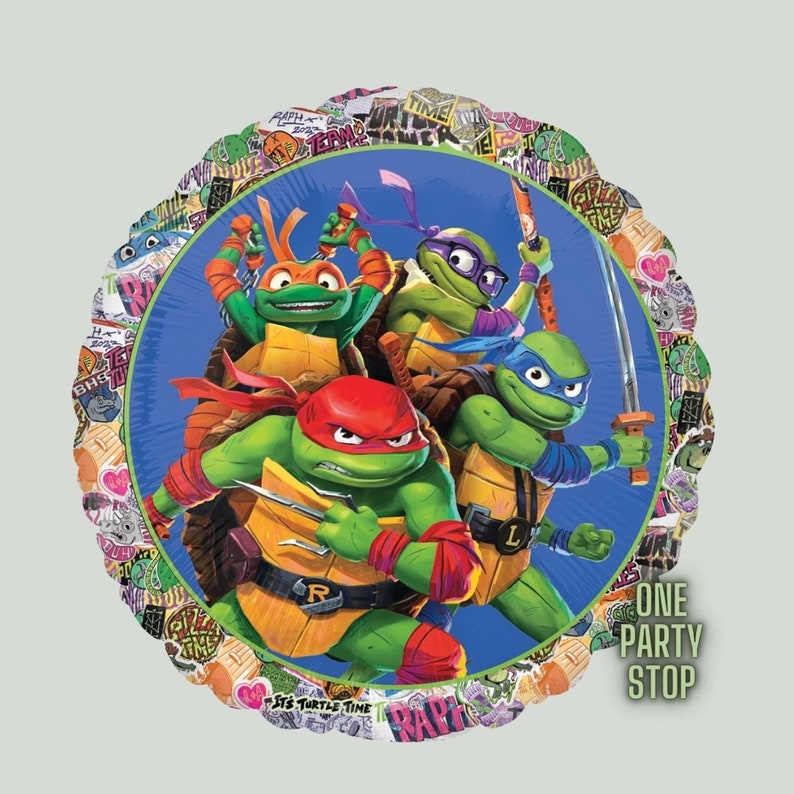 Raphael Ninja Turtle Balloon: TMNT Birthday Party Decoration - Etsy
