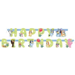 Bluey Banner - Licensed by Unique Industries | Blue Pup balloons | Bluey birthday | Bluey decorations | Bluey Party | 3rd birthday
