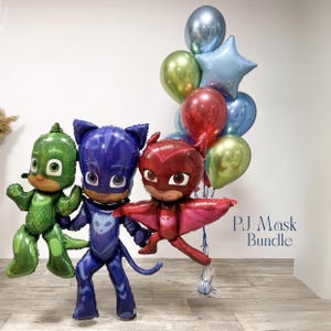 57&quot; PJ Masks Airwalker - Anagram licensed | PJ Mask Birthday | Pj Masks decorations | Pj Masks Supplies | 4th | 5th birthday | 6th birthday