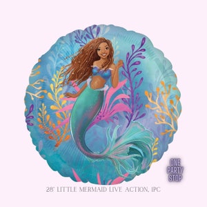 Jumbo LITTLE MERMAID Balloon - Anagram Licensed | Mermaid Live Action |Mermaid birthday party | Little Mermaid Balloon | sea decor