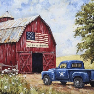 God Bless America Barn - Digital Download