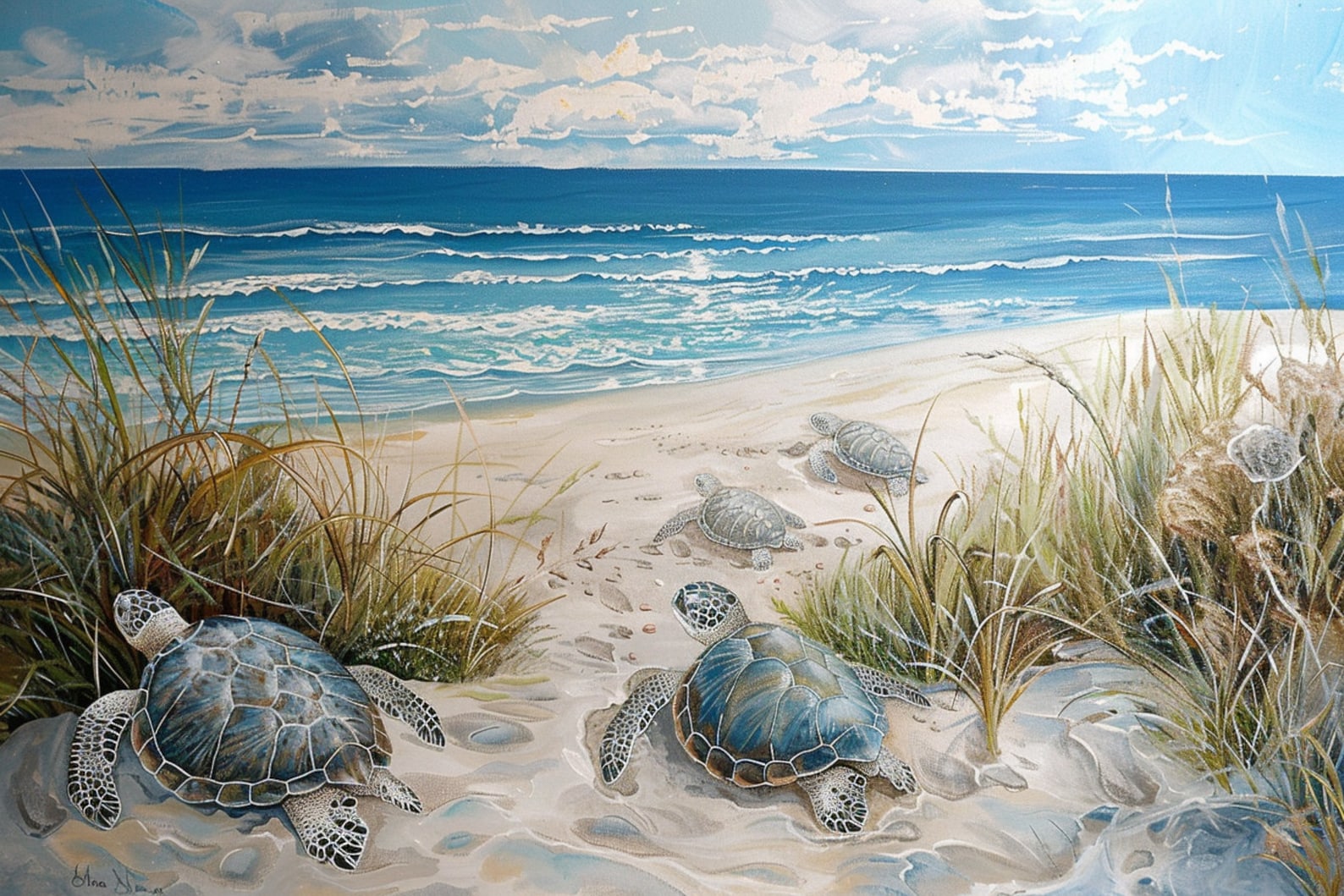 Sea Turtles 3 - Rice Paper - Etsy