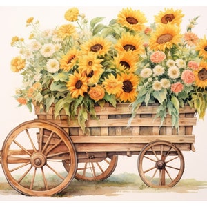Sonnenblumenwagen
