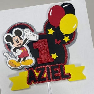 Mickey Cake Topper , Mickey Mouse  Birthday Cake Topper