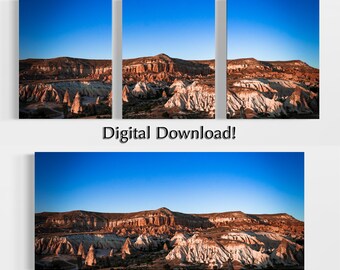 Cappadocië-Turkije Fairy Chimneys Photography Art Print (digitale download)