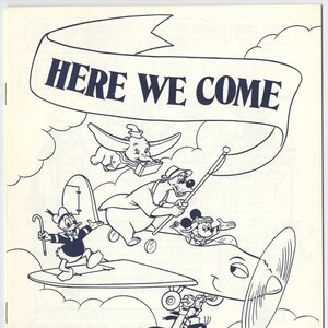Disneyland Here We Come Disney Character Tour Guide Book, 1976
