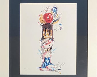 Sundae Framed Large Print by Miss Mindy - 11x14