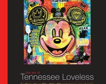 Signed Mickey Mouse Art Book: Tennessee Loveless Pop Art Series