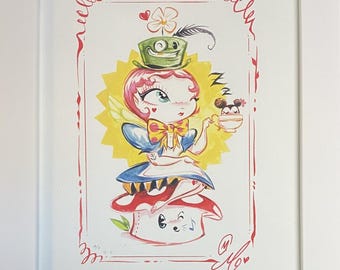 Tea With Toughie Framed Large Print by Miss Mindy - 8.5 x 11