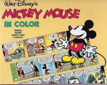 Walt Disney's Mickey Mouse in Color Hardcover Book by Floyd Gottfredson 1988