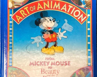 Disney's Art of Animation Book, Mickey Mouse to Beauty and the Beast, 1991 First Edition