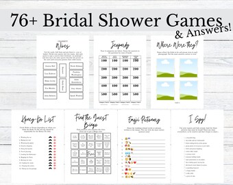 Bridal Shower Games Editable, Editable Bridal Shower Games, bridal shower games printed, fun bridal shower games