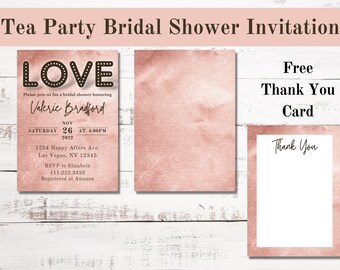 Rustic Bridal Shower Invitation, Rustic Bridal Shower, Country Bridal Shower, Love Bridal Shower
