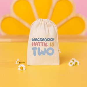 Two-ey Birthday Favor - Doggy Bags -Customized Goodie Bag -Custom Name -Animal Bag -Kids Party Favor -Twoey Birthday -This Episode is Called