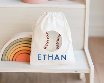 Baseball Party Favor - Sports Birthday Bag - Kids Goodie Bag - Customized Game Day Bag -Childrens Name Bag - Kids Party Favor - Sports Snack