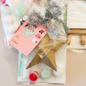 Kids Holiday Craft - Painted Ornament Craft Kit - Kids Goodie Bag - Children Christmas Gift - Kids Party Favor - DIY Kids Ornament