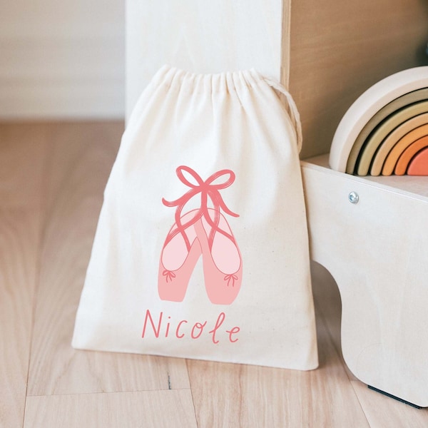 Ballet Birthday Bag - Dance Birthday Favors -Customized Goodie Bag -Custom Name -Childrens Name Bag -Kids Party Favor - Girls Birthday Party