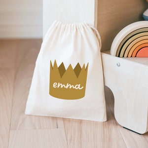 Kids Birthday Bag - Kids Goodie Bag - Customized Goodie Bag - Custom Name - Where The Wild Things Are Birthday - Crown Party Favor