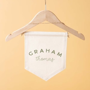 Personalized Banner - Kids Tote Banner - Customized Name Sign - Christmas Gift - Childrens Name Pennant - Banner for Bedroom