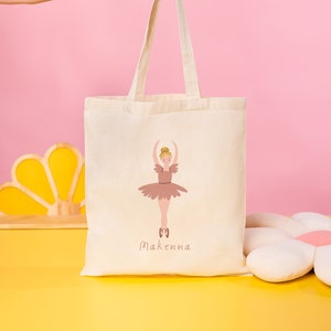 Personalized Tote Bag - Kids Tote Bag - Customized Name Tote - Dance Bag - Childrens Name Bag - Dance Tote Bag - Tote Bag for Ballet