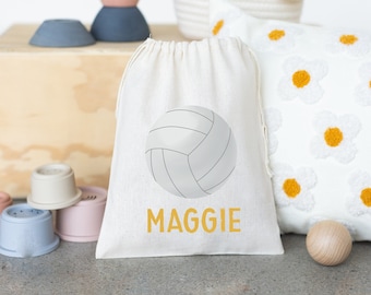 Volleyball Party Favor - Sports Birthday Bag - Kids Goodie Bag -Customized Game Day Bag -Childrens Name Bag - Kids Party Favor -Sports Snack