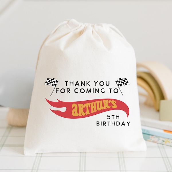 Race Car Birthday - Custom Hot Wheels Favors