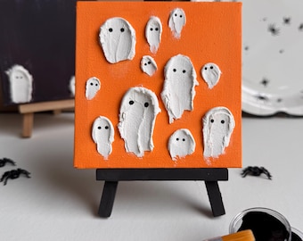 Kids Halloween Craft - Halloween Craft Kit - Halloween Party Favor - Halloween Craft - Ghost Painting Kit - Spackle Ghost Painting - Craft