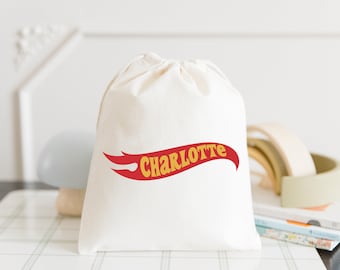 Race Car Birthday Bag - Kids Birthday Favors -Goodie Bag -Custom Name -Childrens Name Bag -Kids Party Favor - Racing BY Birthday - Toy Car