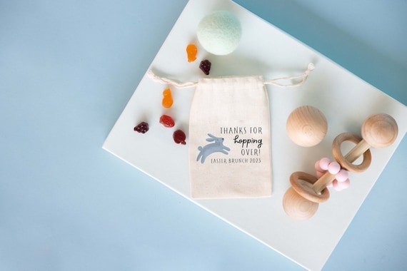 Bolsa de Pascua con sorpresas Bolsa para niños Bolsa personalizada  Nombre personalizado Bolsa para la búsqueda de huevos de Pascua Bolsa de