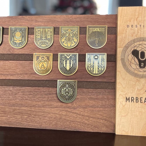 Large Vertical Display to Display Destiny Pins seals 15 Etsy