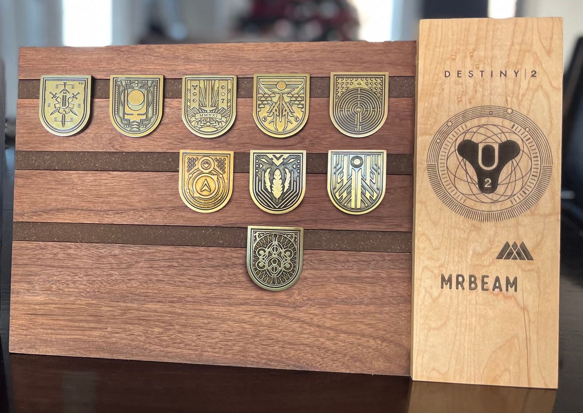 Large Vertical Display to Display Destiny Pins seals 15 Etsy